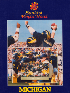1986 Michigan Football Fiesta Bowl Art