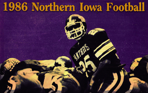 1986 Northern Iowa Panthers Football Poster