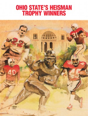 1986 Ohio State Heisman Trophy Winners Art