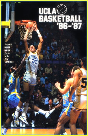 1986 UCLA Bruins Basketball Reggie Miller Cover Art