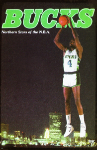 1986 Milwaukee Bucks Sidney Moncrief Poster