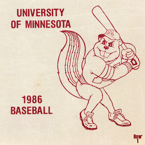 1986 minnesota gophers baseball art