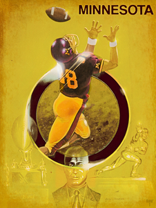 1986 Minnesota Golden Gophers Football Art