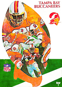 1986 Tampa Bay Buccaneers Retro Art