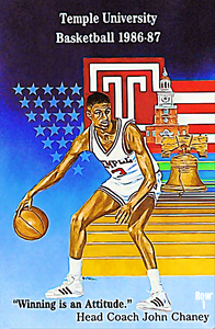 1986 temple basketball art