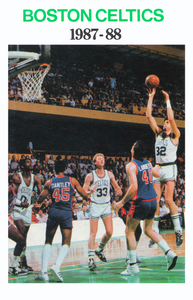 1987 Boston Celtics Larry Bird Poster