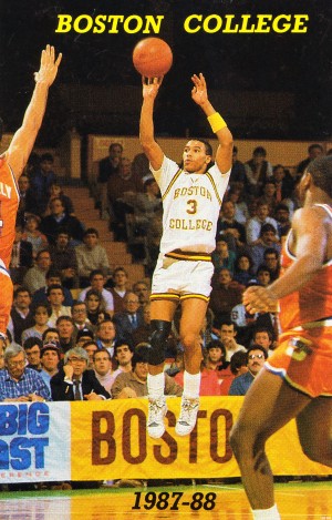 1987 boston college basketball dana barros poster