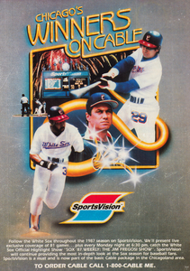 1987 Chicago White Sox SportsVision Ad