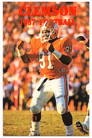 1987 clemson tigers college football retro 80s posters