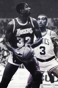 1987 Magic Johnson Photo Remix Art