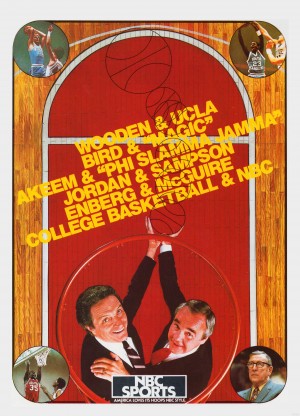 1987 NBC College Basketball Sports Ad Poster