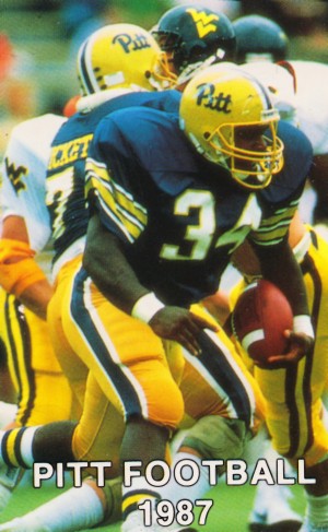 1987 Pitt Football Art Craig Heyward Poster