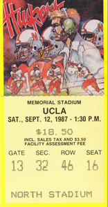 1987 UCLA Bruins vs. Nebraska Cornhuskers