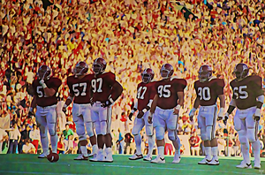 1987 Alabama Football Art