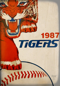 1987 Detroit Tigers Baseball Art