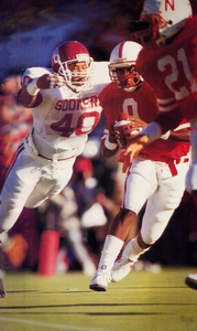 1987 Oklahoma vs. Nebraska Football Photo Art