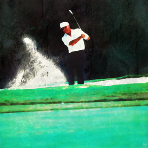 1988 Golf Art Painting