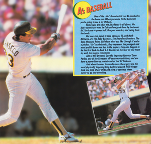 1988 Jose Canseco Oakland As Poster