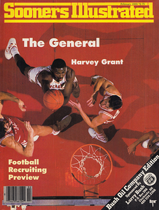 1988 Harvey Grant Sooners Illustrated Cover Art
