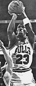 1988 Michael Jordan Jump Shot Sketch