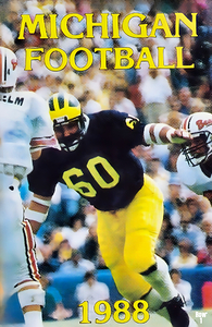 1988 Michigan Wolverines Football Art