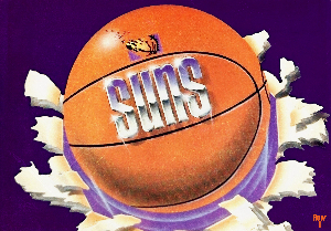 1988 Phoenix Suns Basketball Art