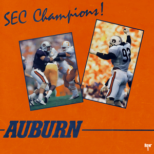 1988 SEC Champions Auburn Football Art