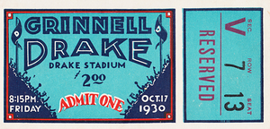 1930 Grinnell Pioneers at Drake Bulldogs