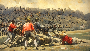 1927 University of Maryland Football Art