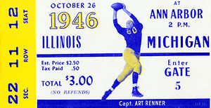 1946 Illinois Fighting Illini at Michigan Wolverines