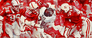 1979 OU Nebraska Football Art