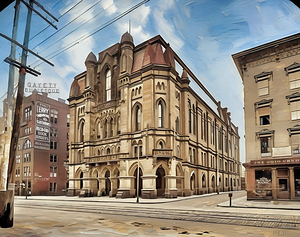 Columbus Ohio City Hall Early 1900s