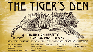 Early 1900s The Tigers Den Ad by M. Branham