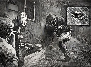 1950s Football Film Session Vision