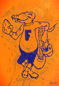 1950s Florida Gator Football Cartoon Remix