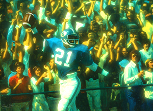 1970s North Carolina Touchdown Art