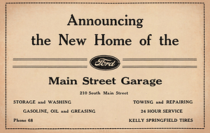 1930s Ford Ad Crown Point Indiana