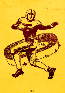 Vintage Minnesota Football Art