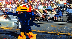 Vintage Kansas Football Gameday Art