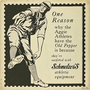 Early 1900s Kansas State Aggies Baseball Ad