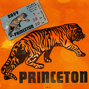 1950 Princeton Tiger Ticket Remix