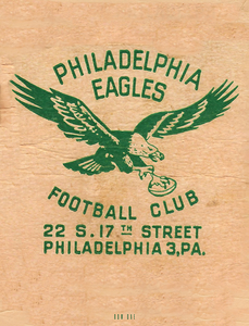 1948 Philadelphia Eagles Address Art