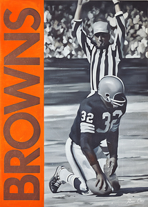 1964 Jim Brown Cleveland Browns Art