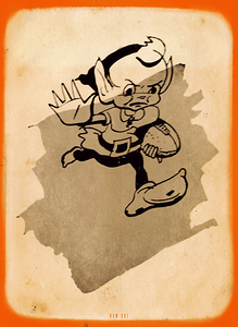 1946 Cleveland Browns Viewfinder Art