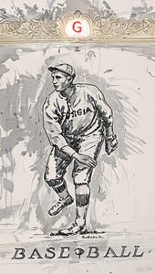 H.W. Hosch Georgia Bulldogs Baseball Art from Early 1900s