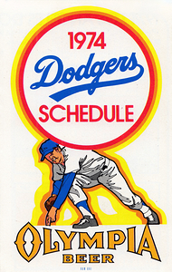 1974 LA Dodgers Olympia Beer Ad