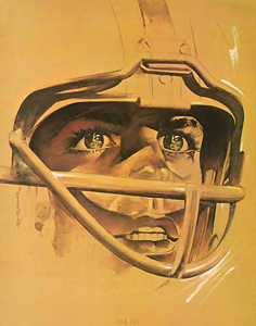 lon keller football sideline art