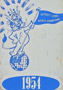 1954 Detroit Lions Art