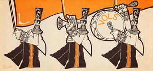1980s Tennessee Vols Marching Band Art