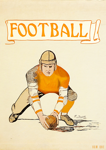 Early 1900s Tennessee Vols Football Player At
